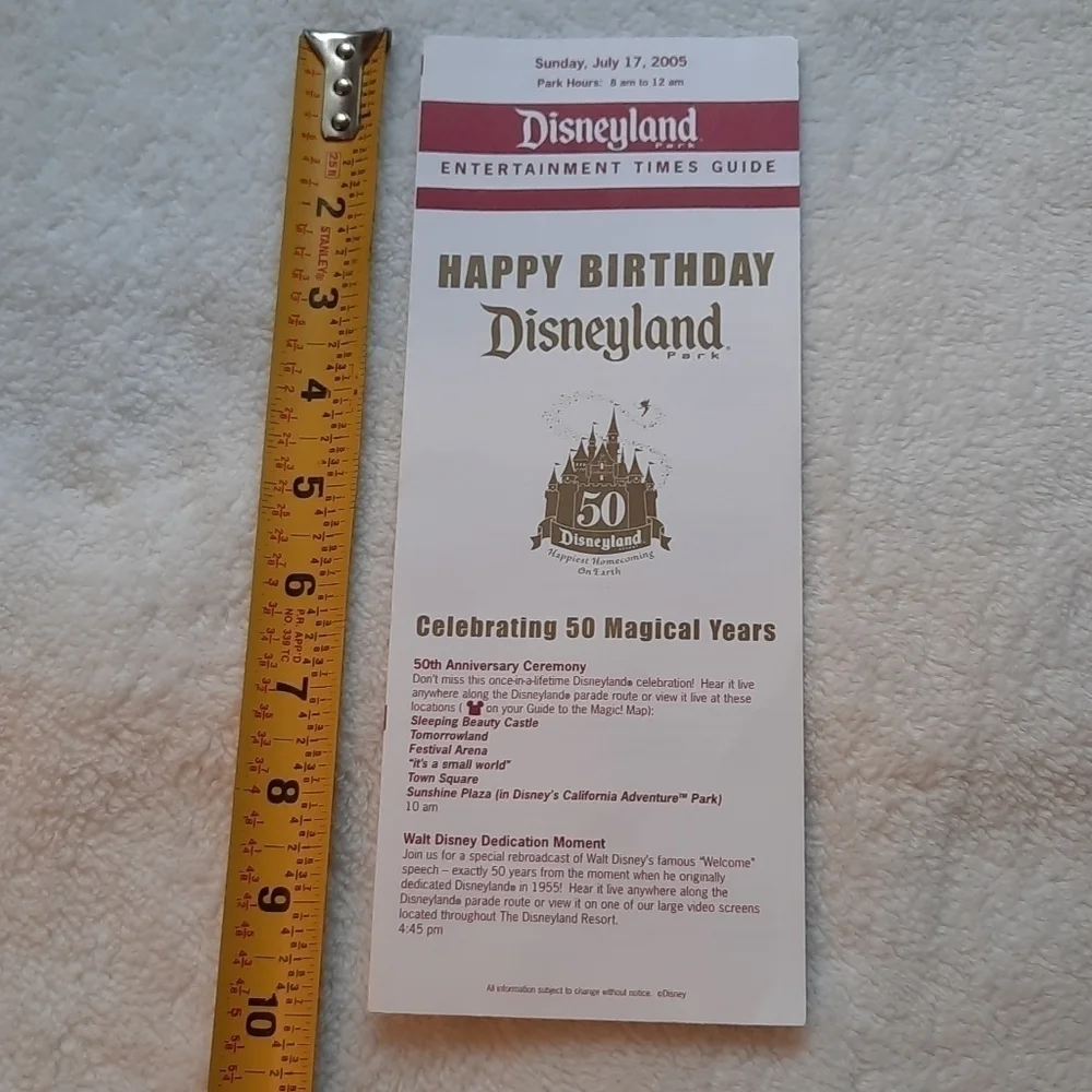 Disney disneyland 50rh